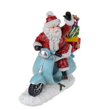 Babbo natale su vespa • H 25 cm