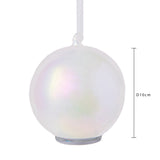 Pezzi 6 • Sfera con candela con led • H 10 cm