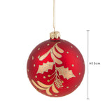 Pezzi 4 • Sfera conAgrifoglio • H 10 cm