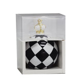 Sfera con rombi top corona • H 14,3 cm