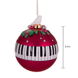Sfera con decoro pianoforte • H 13,5 cm