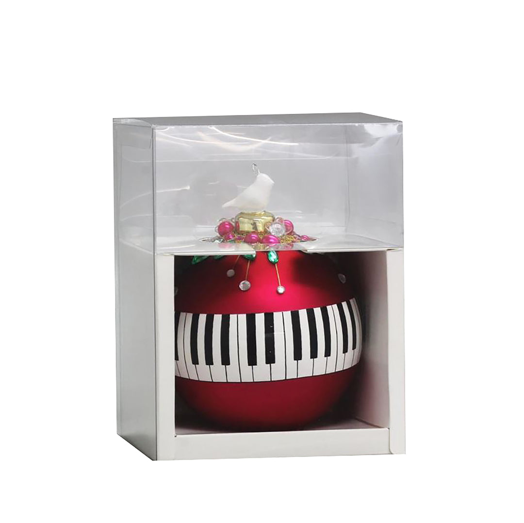 Sfera con decoro pianoforte • H 13,5 cm