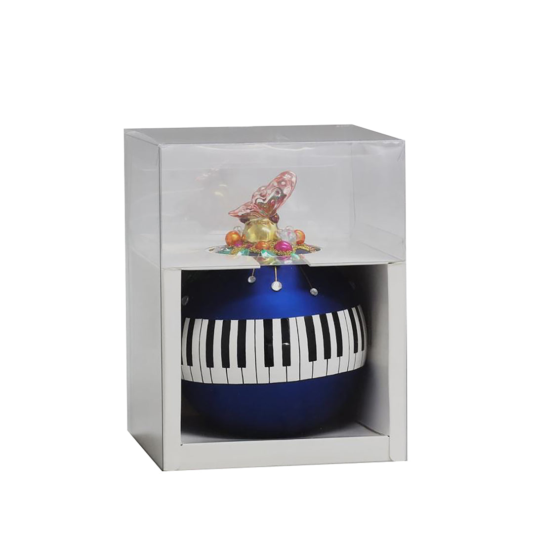 Sfera con decoro pianoforte • H 13,5 cm