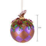 Sfera con decoro e rombi • H 13,5 cm