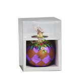 Sfera con decoro e rombi • H 13,5 cm