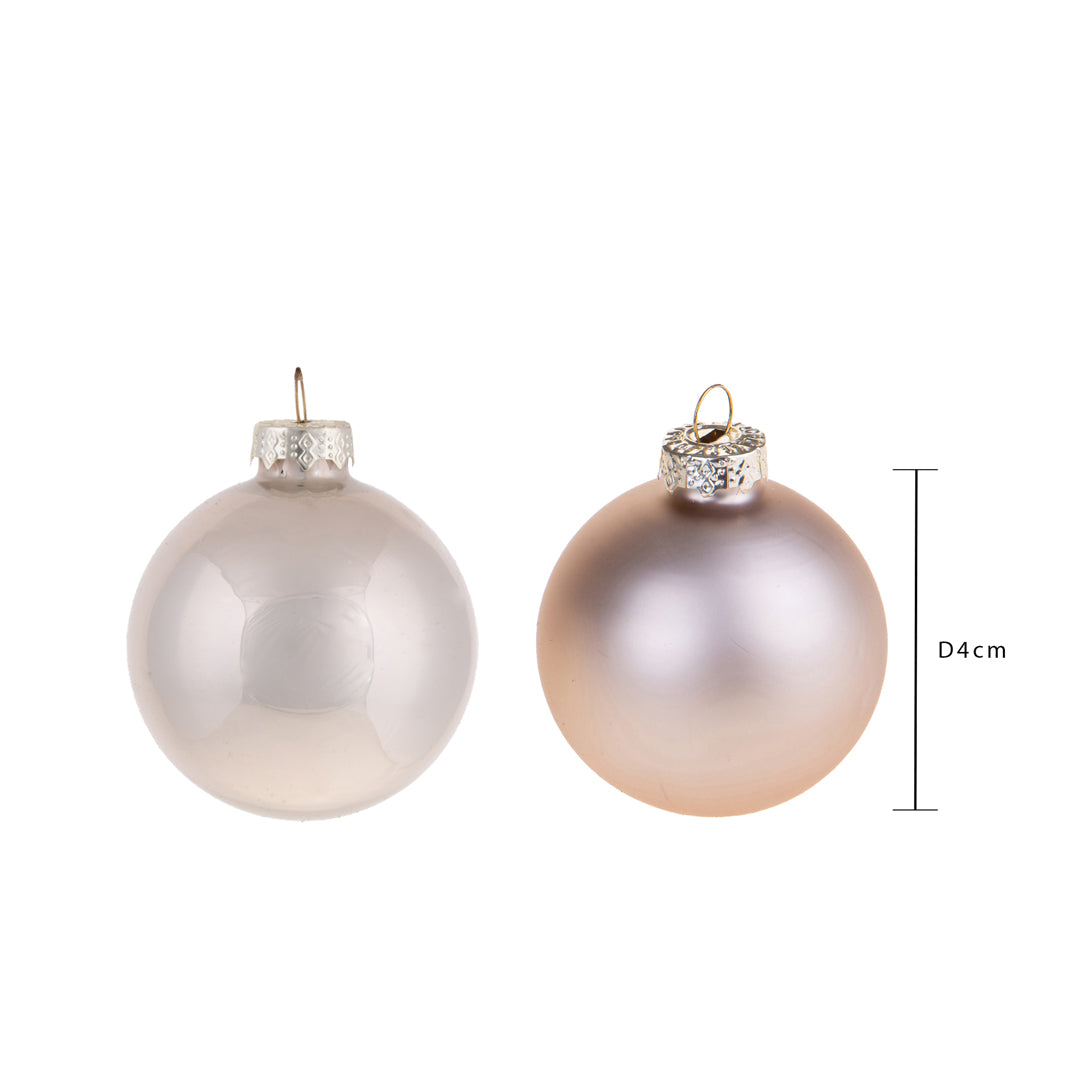 Sfere 24 pz shiny/matt • H 4 cm