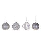 Pezzi 12 • Sfera con decori • H 8 cm