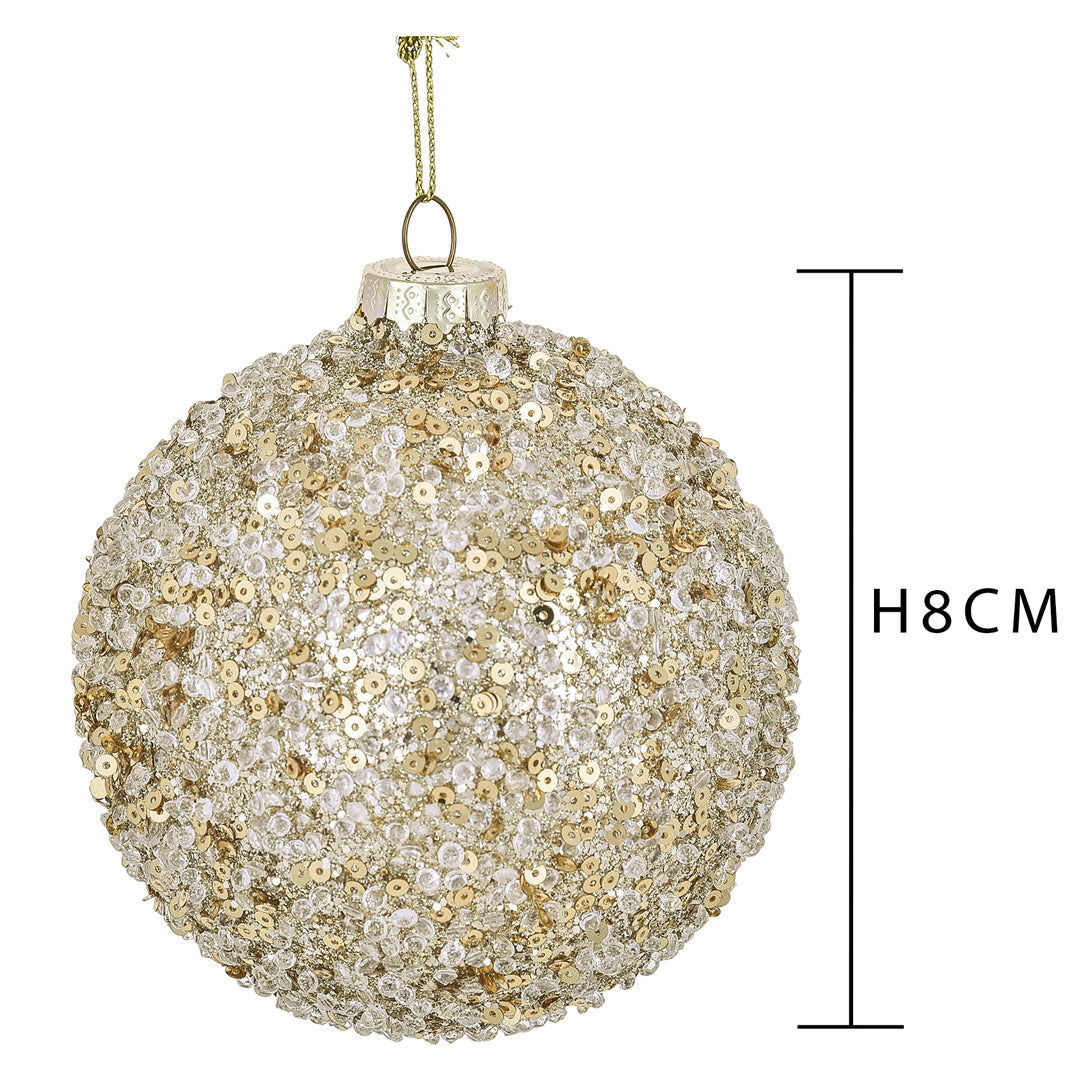 Pezzi 6 • Sfera sequincy • H 8 cm