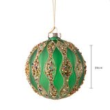 Pezzi 6 • Sfera con onde e decori • H 10 cm
