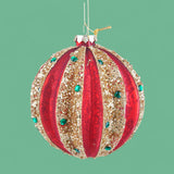 Pezzi 4 • Sfera con spicchi • H 10 cm