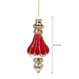Pezzi 4 • Decoro con velluto • H 15,5 cm
