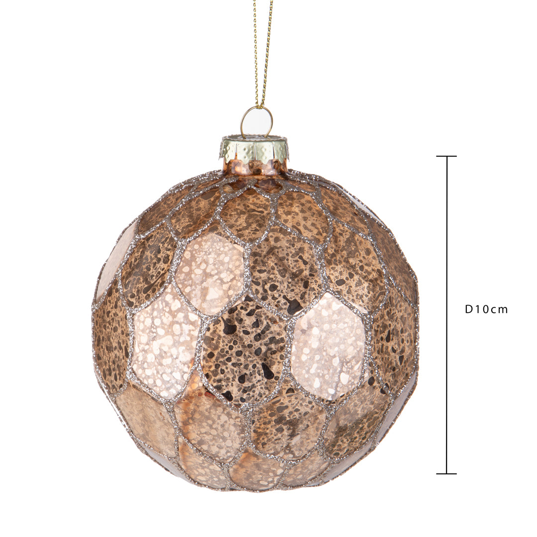 Pezzi 4 • Sfera con rombi • H 10 cm