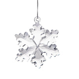 Pezzi 4 • Fiocco di neve cristallo daA • H 6,5 cm