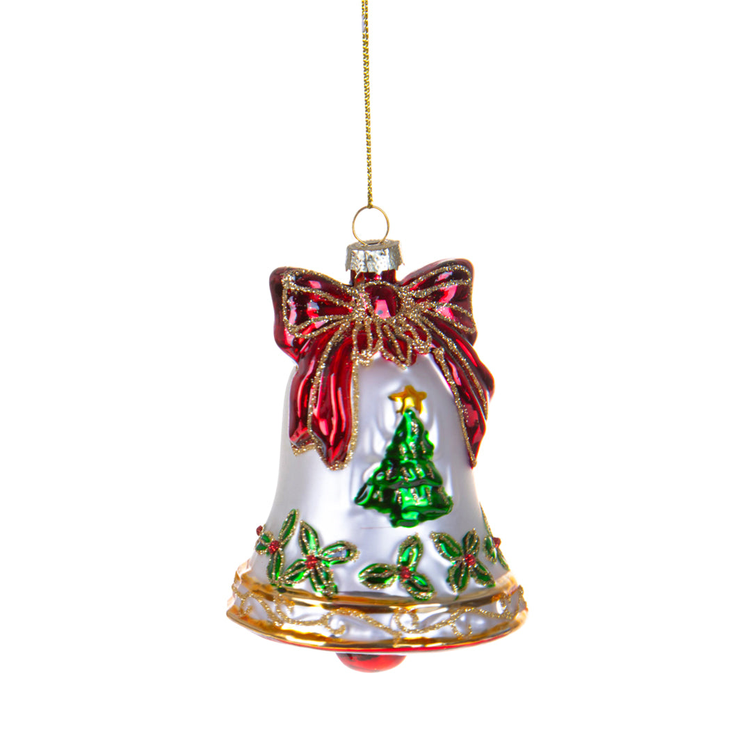 Pezzi 4 • Campana con fiocco daApp. • H 11,5 cm