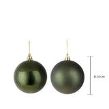 Set di 2 Sfere assortito Matt+Shiny  • 20 cm