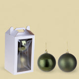 Set di 2 Sfere assortito Matt+Shiny  • 20 cm