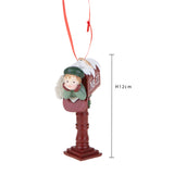 Pezzi 6 • Decoro daAppendere con bambino • H 12 cm