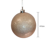 Pezzi 12 • Sfera con glitter • H 10 cm