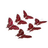 Farfalle con clip e paillette • H 22 cm