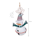 Pezzi 2 • Campana h con pupazzo neve • H 41 cm