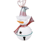 Pezzi 2 • Campana h con pupazzo neve • H 41 cm