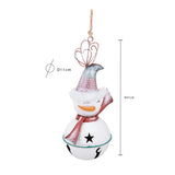 Pezzi 2 • Campana h con pupazzo neve • H 41 cm