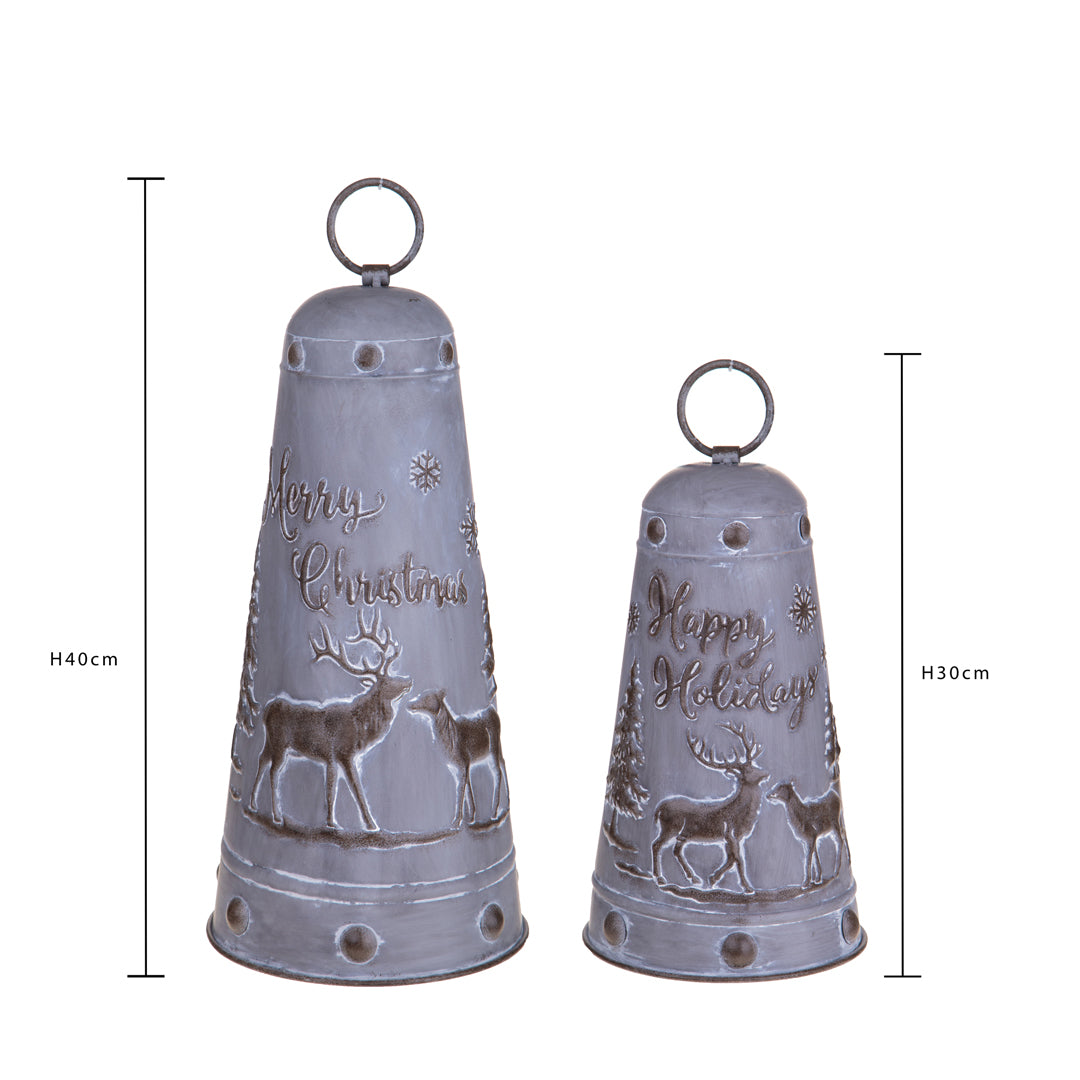 campane con renne • H 40 cm