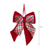 Pezzi 2 • Fiocco natale scozzese • H 30 cm