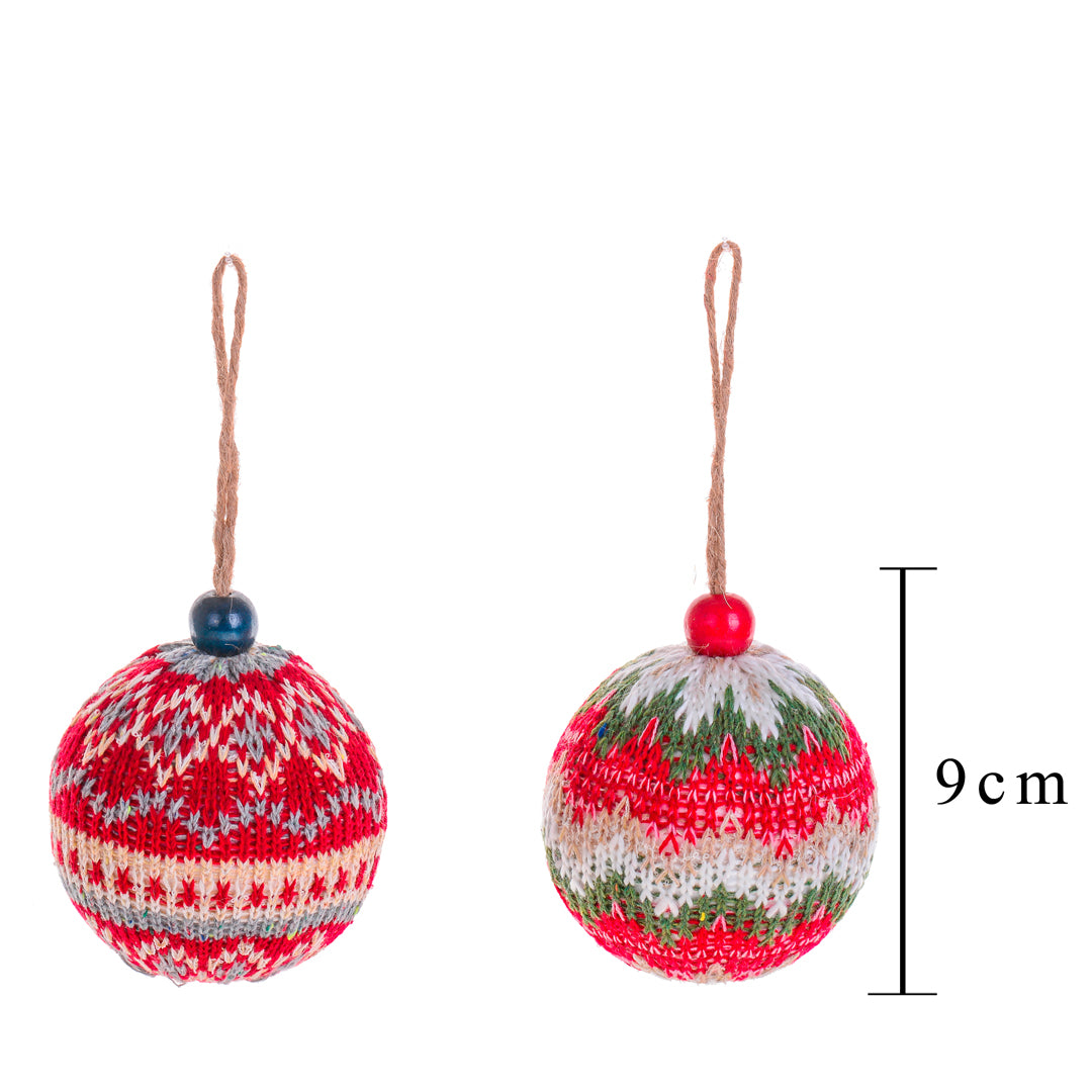 Pezzi 8 • Sfera lana • H 9 cm