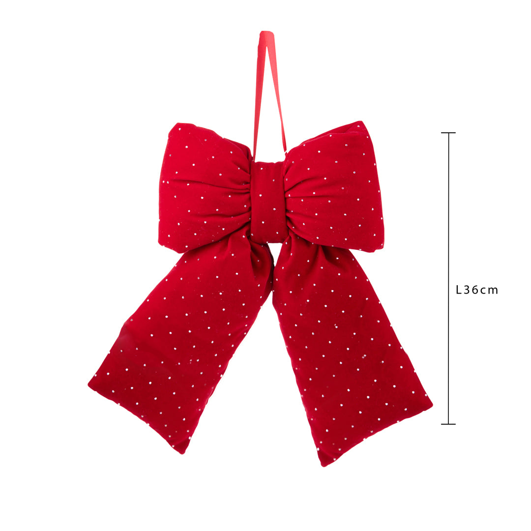 Pezzi 3 • Fiocco con diamanti • H 7 cm