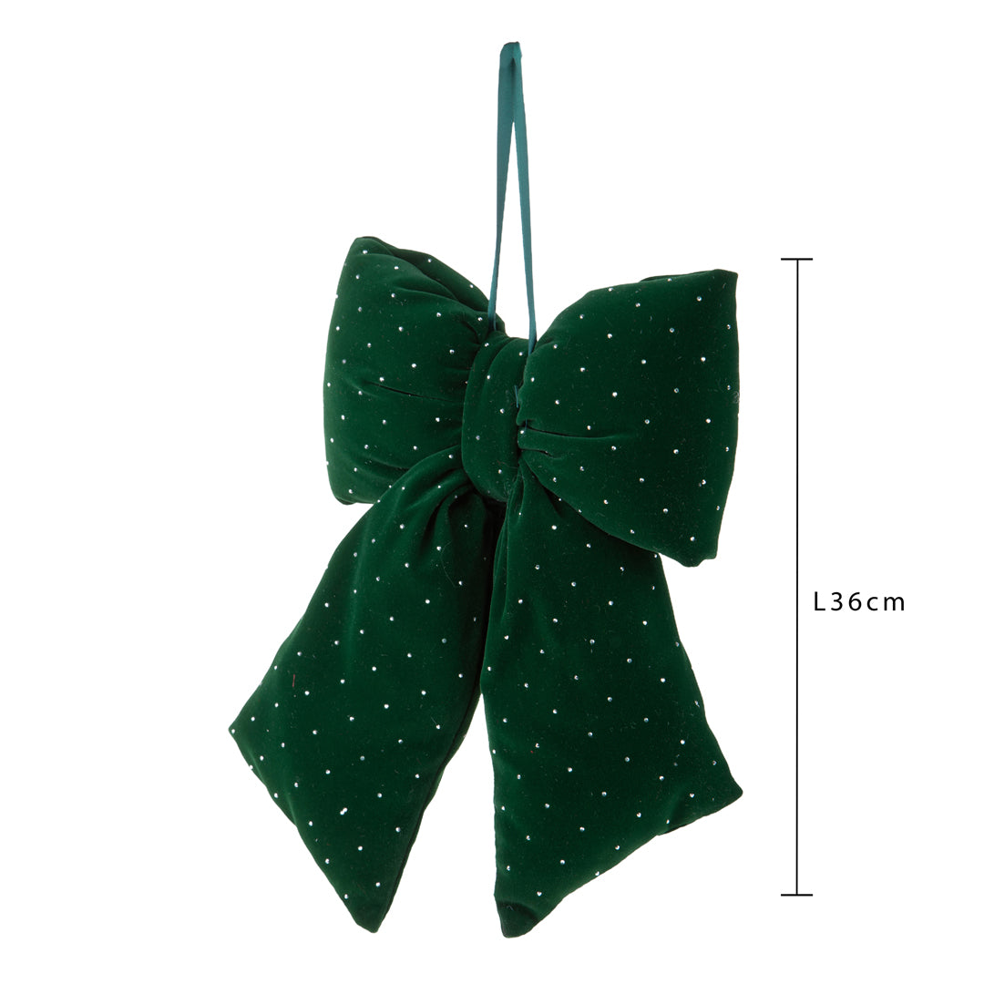 Pezzi 3 • Fiocco con diamanti • H 7 cm