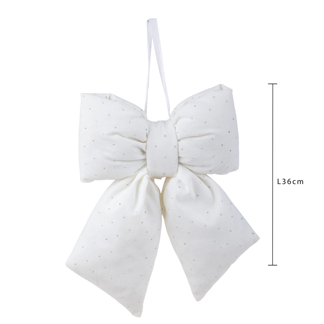 Pezzi 3 • Fiocco con diamanti • H 7 cm