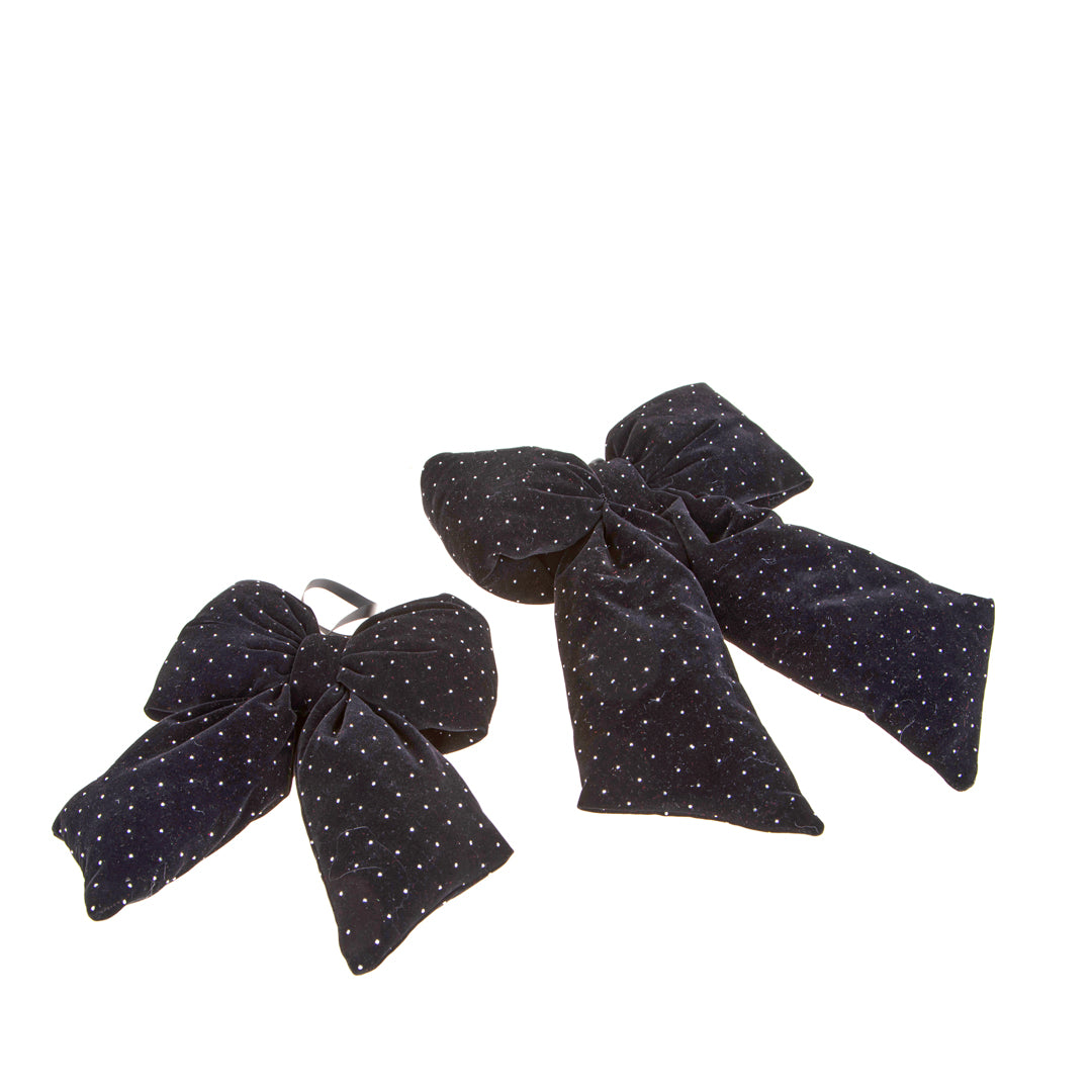 Pezzi 3 • Fiocco con diamanti • H 7 cm