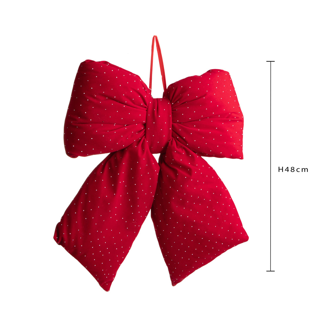 Fiocco natale con diamanti • H 48 cm