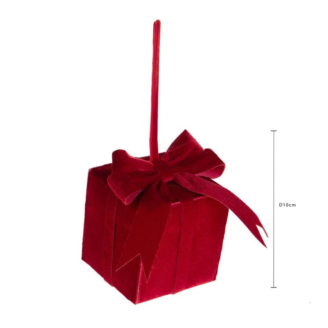 Pezzi 6 • Pacco dono con fiocco • H 10 cm