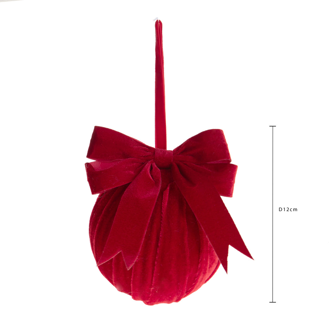 Pezzi 6 • Sfera con fiocco • H 12 cm