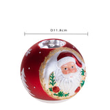 Pezzi 2 • Porta tealight con santa • H 9,4 cm