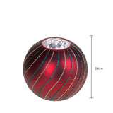 Pezzi 6 • Porta candela sfera natale • H 8 cm