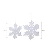 Pezzi 3 • fiocchi neve 25 • H 2 cm