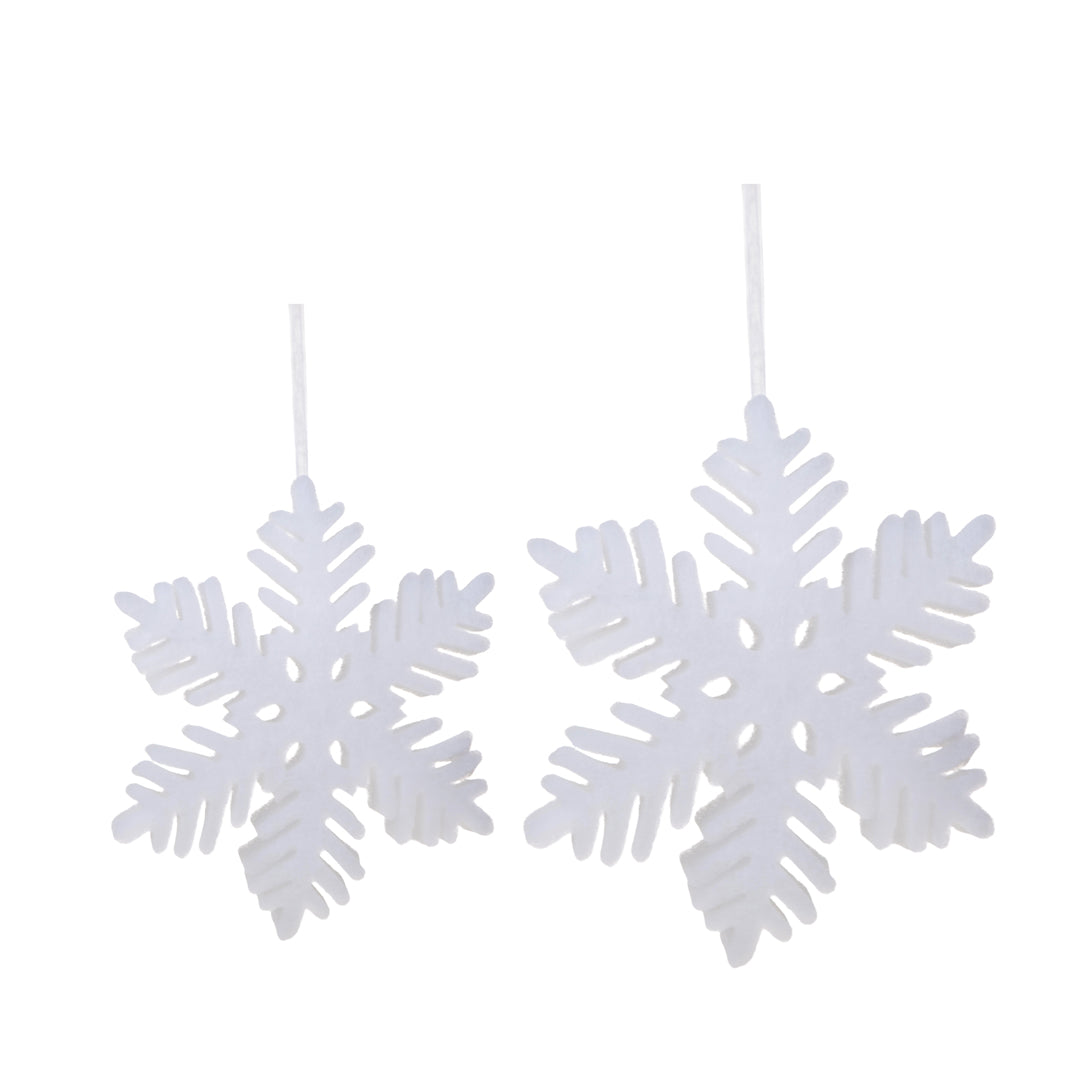 4 Pezzi •  Set di 2 Fiocchi Neve  • 2 cm