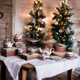 Tazza con Piatto con Babbo Natale con Gift Box  • 16,2 cm