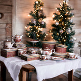 Tea for one con babbo natale con gift box • H 15 cm