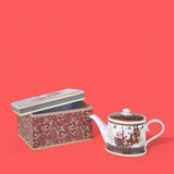 Teiera con bbbo natale in gift box • H 10,6 cm