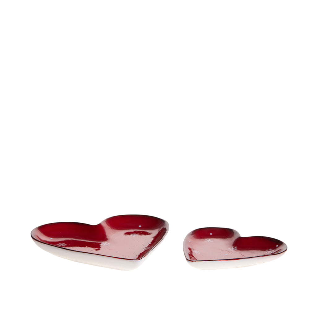 Pezzi 3 • 2 svuotatasche cuore • H 2,2 cm