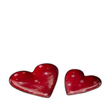 Pezzi 3 • 2 svuotatasche cuore • H 2,2 cm