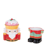 Schiac. 14xh28 cm babbo nat. barattolo • H 28 cm
