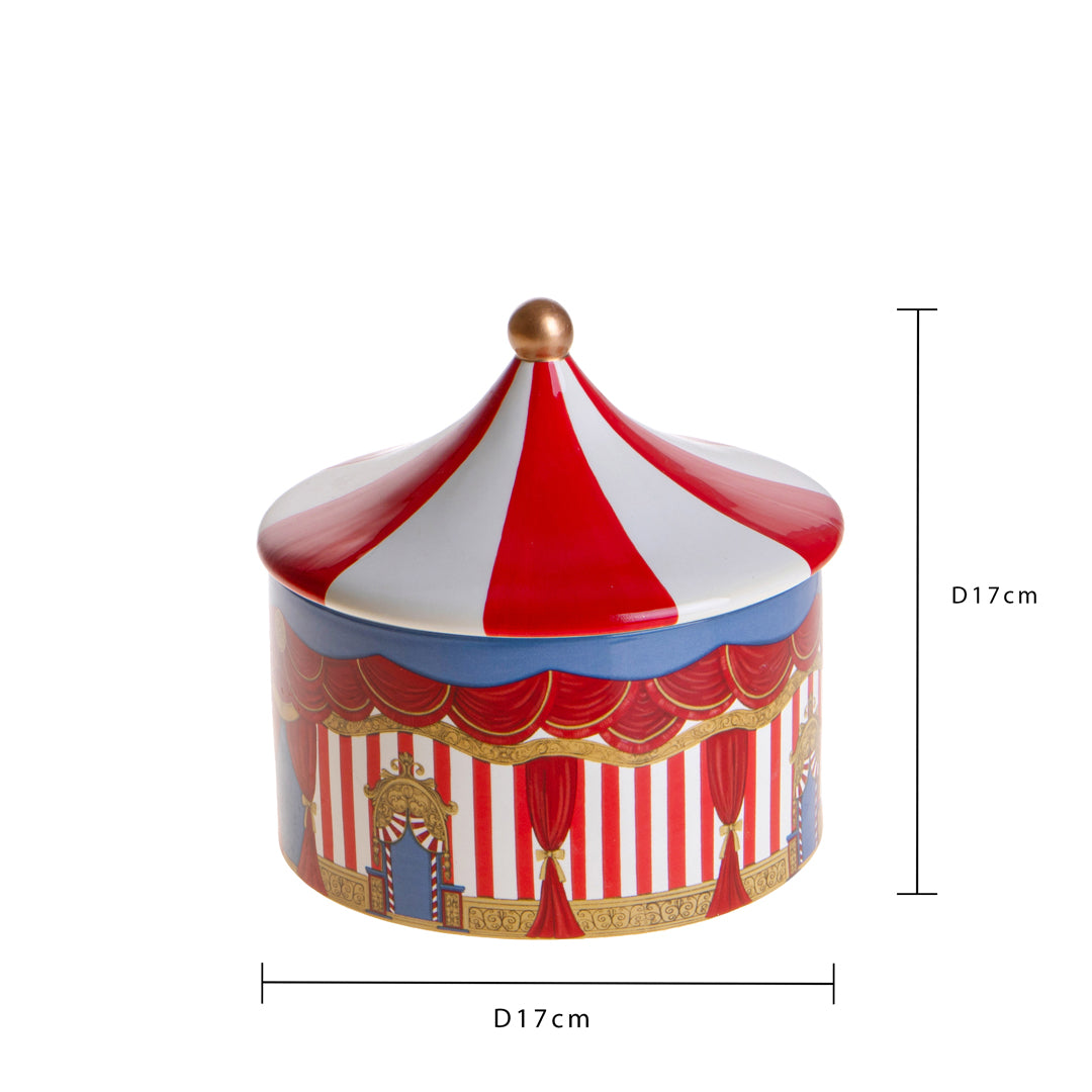 Barattolo circo con coperchio • H 17 cm