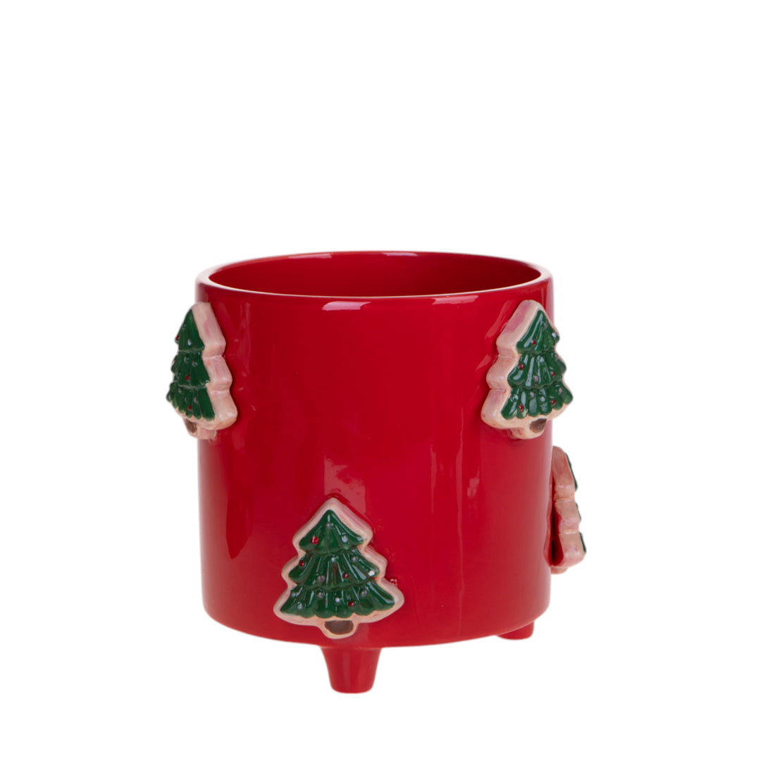 Cachepot con Albero Natale • 18,8 cm