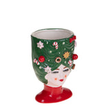 Cachepot d.13,5h. regina natale • H 21,5 cm