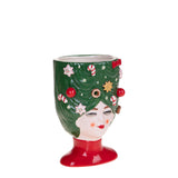 Cachepot d.17,5h. regina natale • H 28 cm